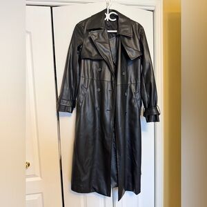 Dynamite Black Trench Coat